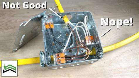 wire metal box|junction box wiring problems.